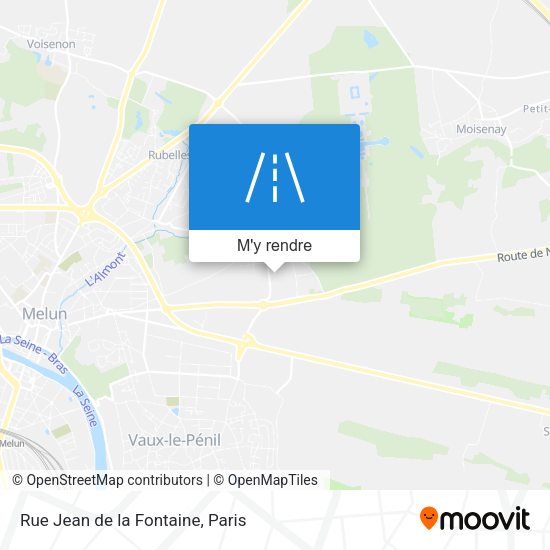 Rue Jean de la Fontaine plan