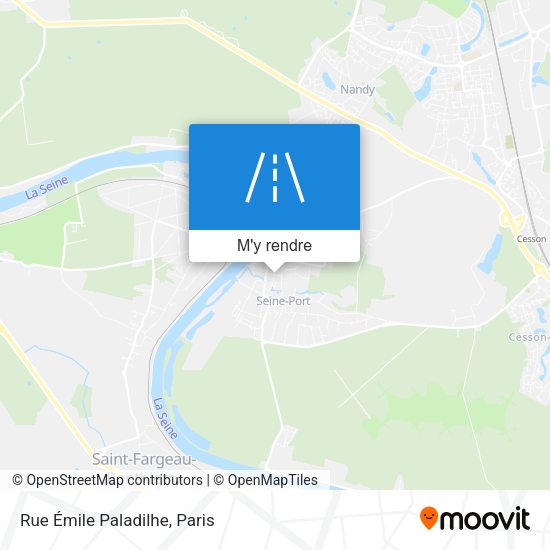 Rue Émile Paladilhe plan