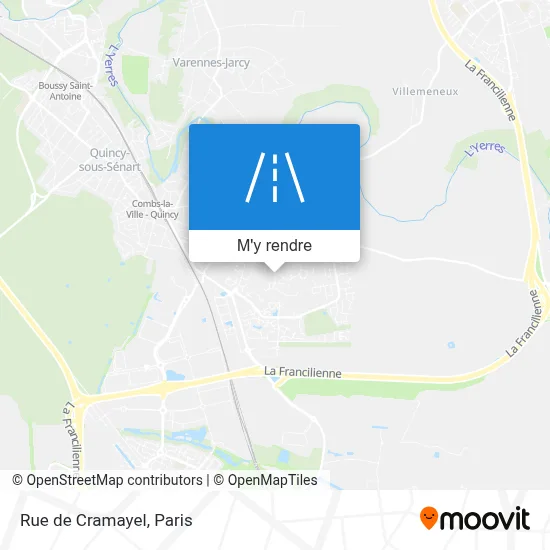 Rue de Cramayel plan