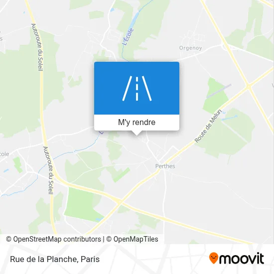 Rue de la Planche plan