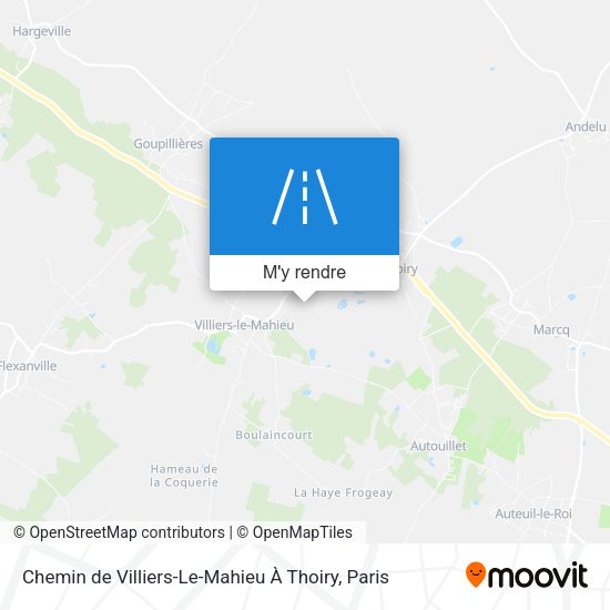 Chemin de Villiers-Le-Mahieu À Thoiry plan