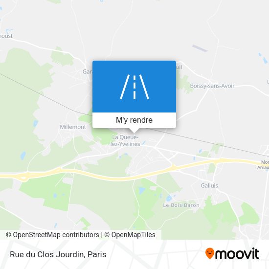 Rue du Clos Jourdin plan