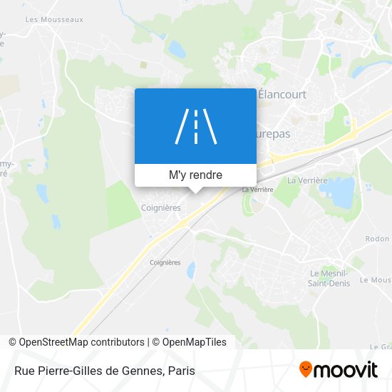 Rue Pierre-Gilles de Gennes plan
