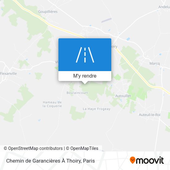 Chemin de Garancières À Thoiry plan