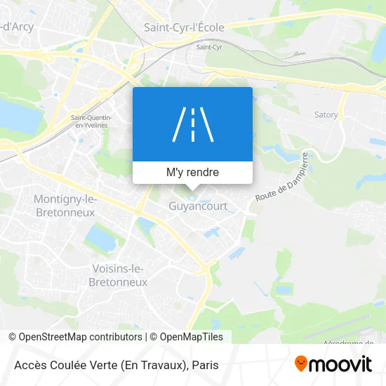 Accès Coulée Verte (En Travaux) plan