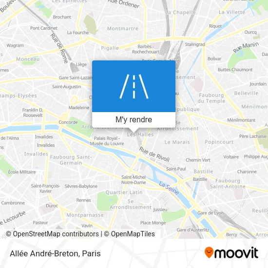 Allée André-Breton plan