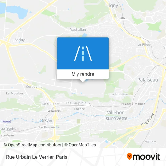 Rue Urbain Le Verrier plan