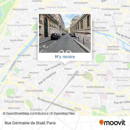 Rue Germaine de Staël plan