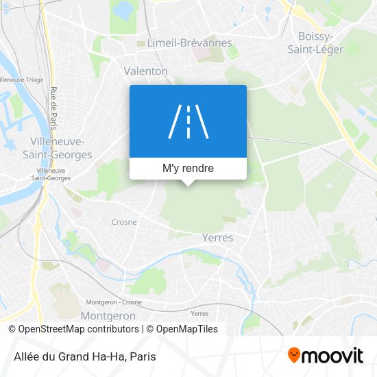 Allée du Grand Ha-Ha plan