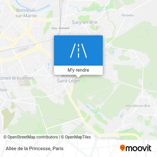 Allée de la Princesse plan
