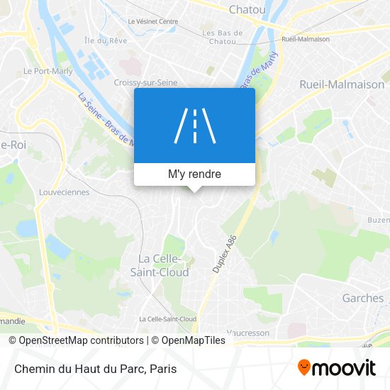 Chemin du Haut du Parc plan