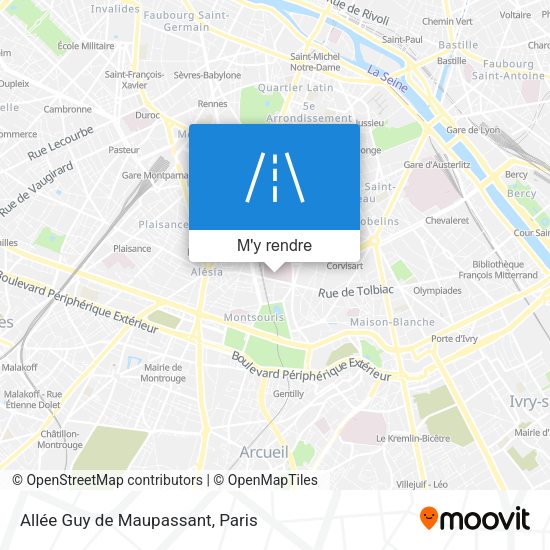 Allée Guy de Maupassant plan