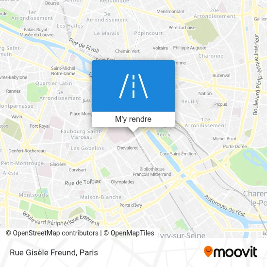 Rue Gisèle Freund plan