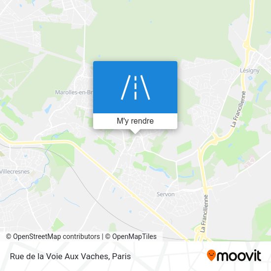 Rue de la Voie Aux Vaches plan