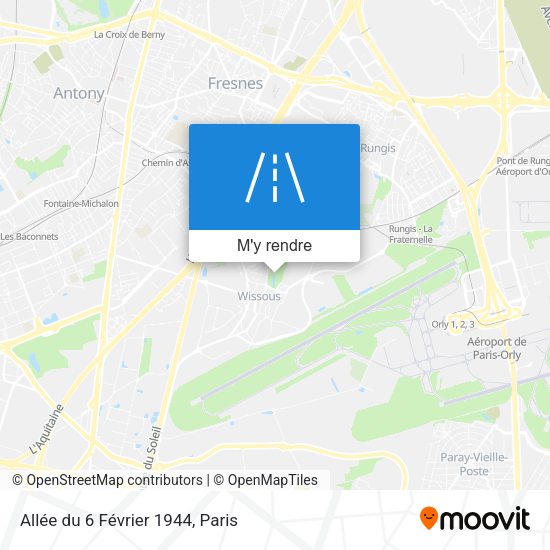 Allée du 6 Février 1944 plan