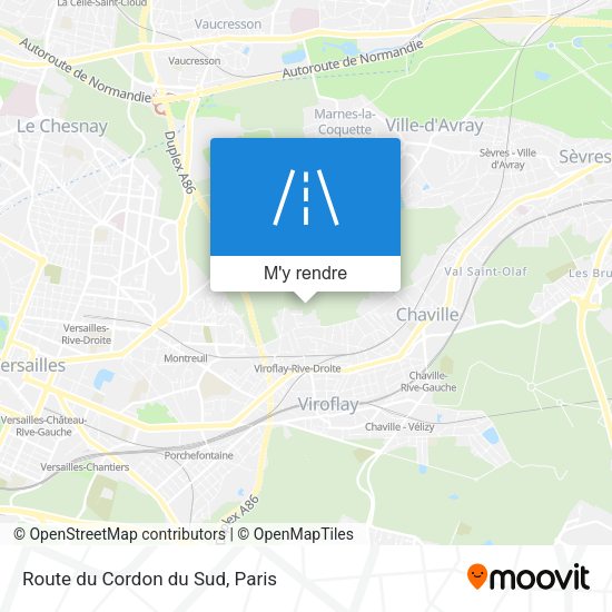 Route du Cordon du Sud plan