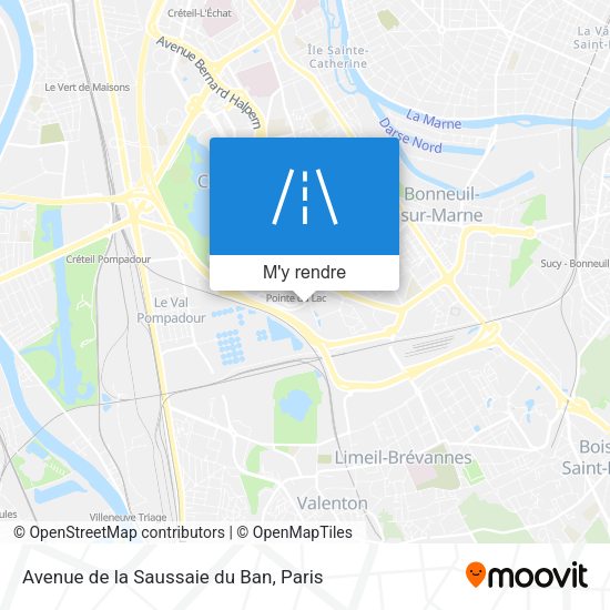 Avenue de la Saussaie du Ban plan