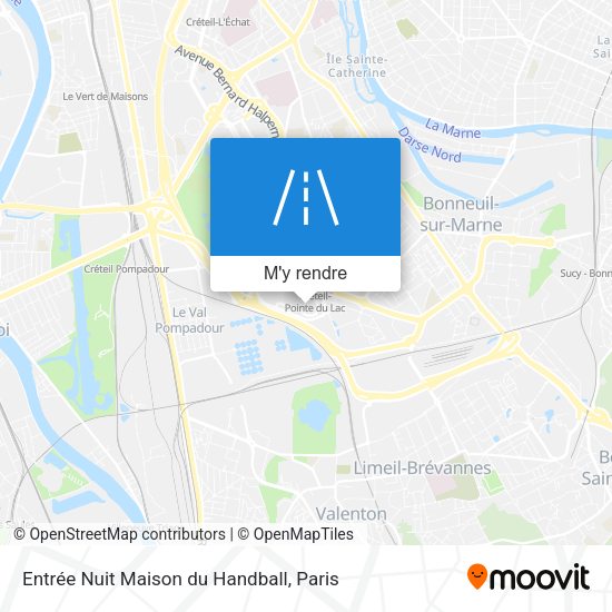 Entrée Nuit Maison du Handball plan
