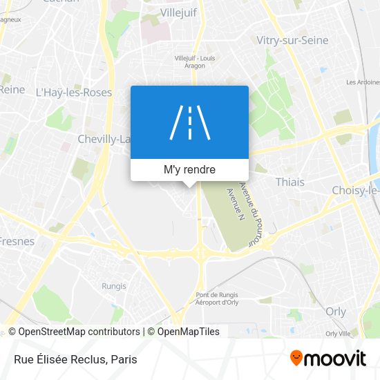 Rue Élisée Reclus plan