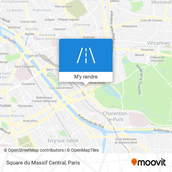 Square du Massif Central plan