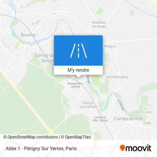 Allée 1 - Périgny Sur Yerres plan