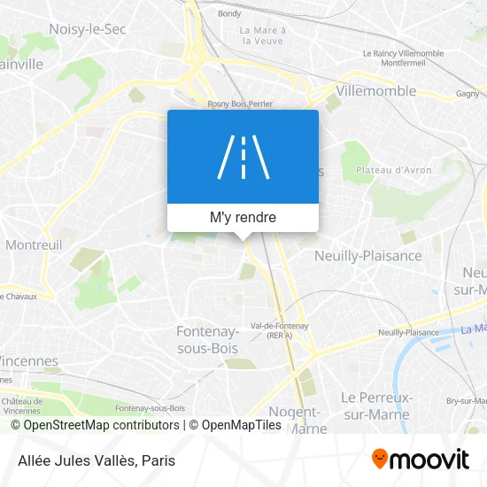 Allée Jules Vallès plan