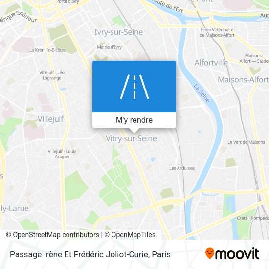 Passage Irène Et Frédéric Joliot-Curie plan