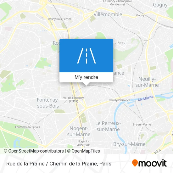 Rue de la Prairie / Chemin de la Prairie plan