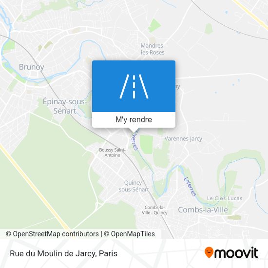 Rue du Moulin de Jarcy plan