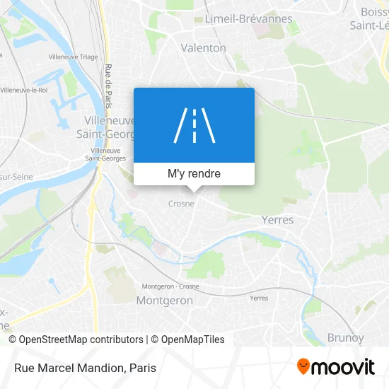 Rue Marcel Mandion plan