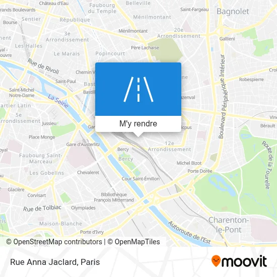 Rue Anna Jaclard plan
