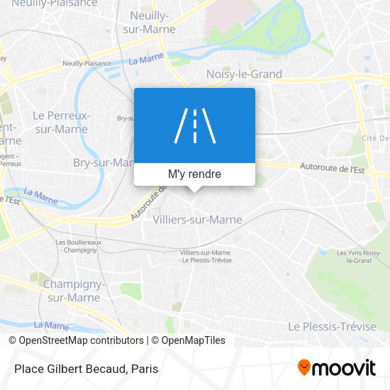 Place Gilbert Becaud plan