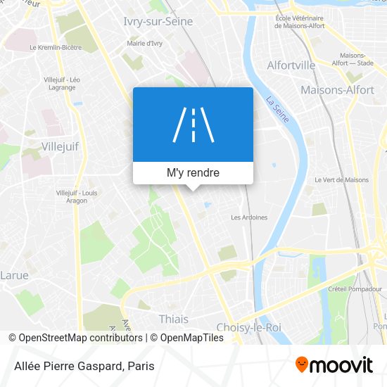 Allée Pierre Gaspard plan