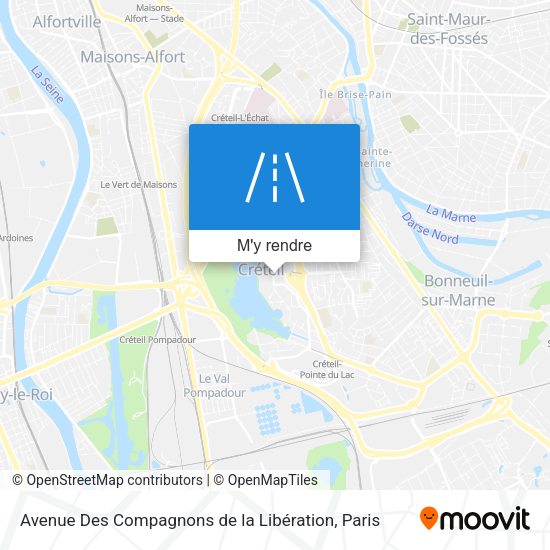 Avenue Des Compagnons de la Libération plan