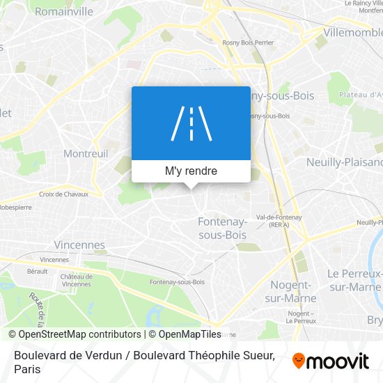 Boulevard de Verdun / Boulevard Théophile Sueur plan