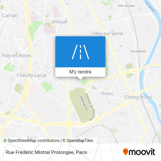 Rue Frédéric Mistral Prolongée plan
