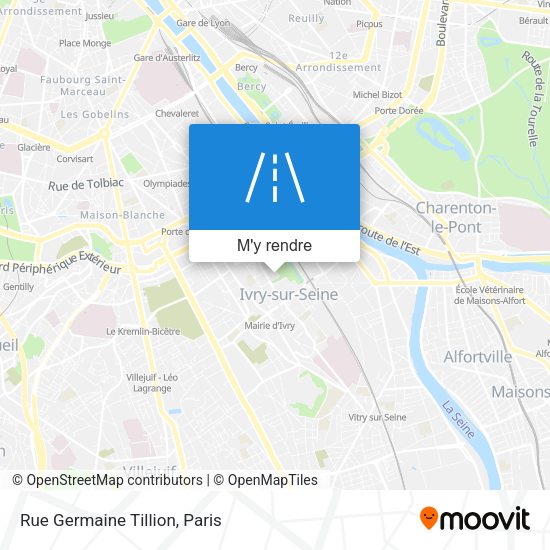 Rue Germaine Tillion plan
