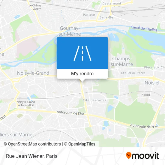 Rue Jean Wiener plan