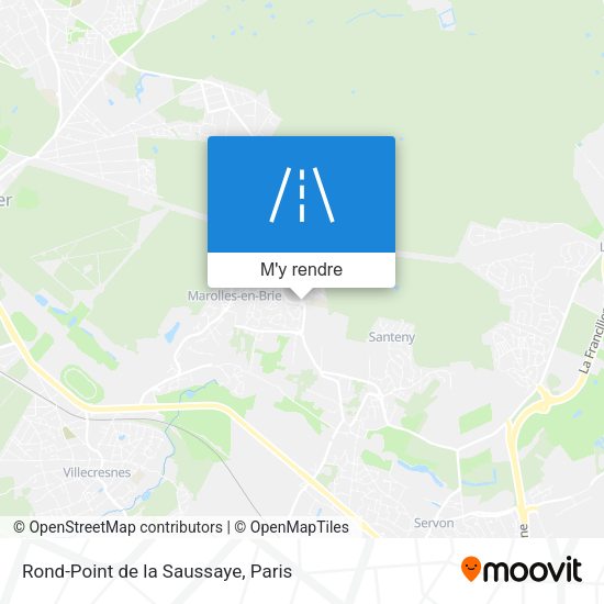 Rond-Point de la Saussaye plan