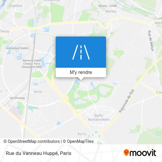Rue du Vanneau Huppé plan