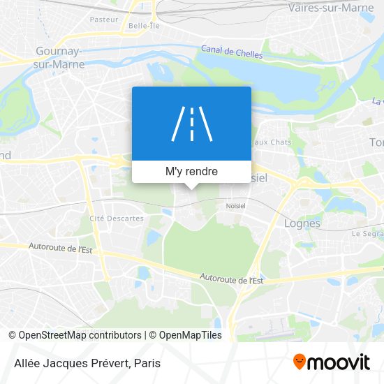 Allée Jacques Prévert plan