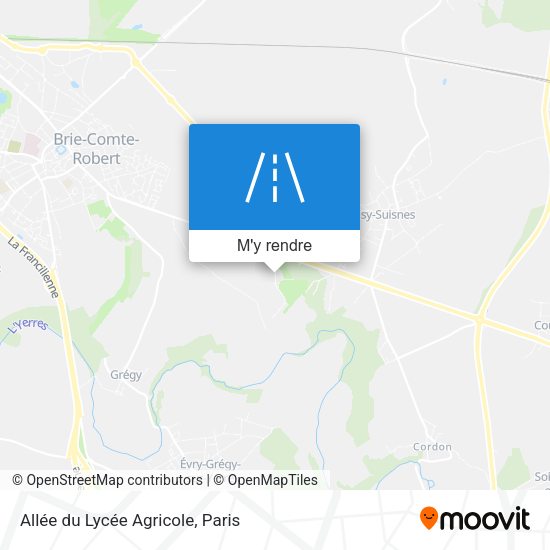 Allée du Lycée Agricole plan