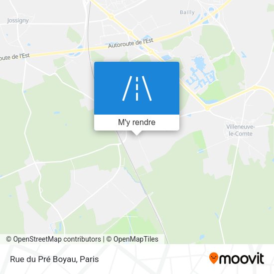 Rue du Pré Boyau plan