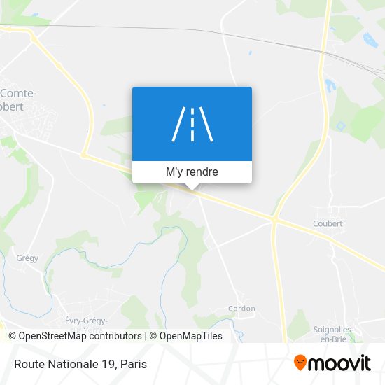 Route Nationale 19 plan