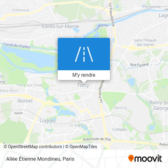 Allée Étienne Mondineu plan