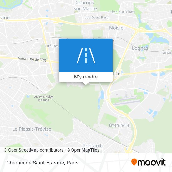 Chemin de Saint-Érasme plan