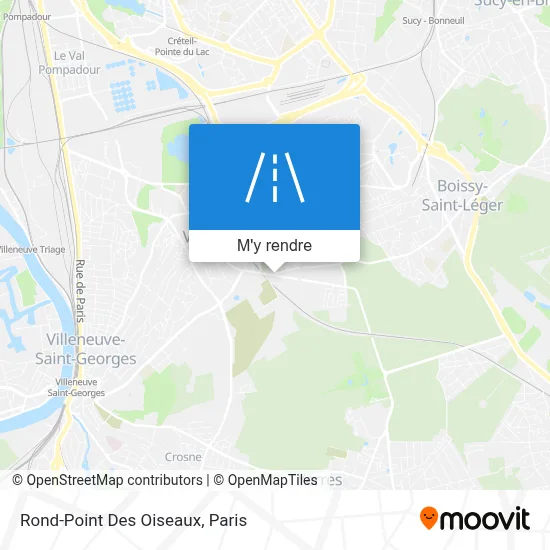 Rond-Point Des Oiseaux plan