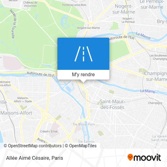 Allée Aimé Césaire plan