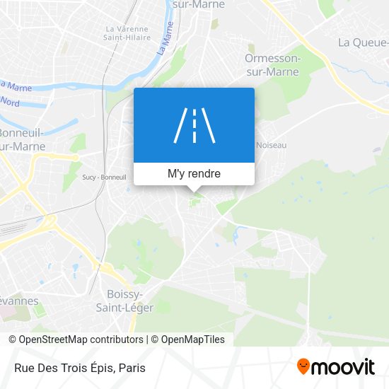 Rue Des Trois Épis plan