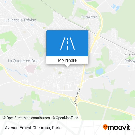Avenue Ernest Chebroux plan